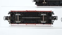 Märklin H0 Konvolut Hochbordwagen, Kipplore, Autotransportwagen mit PKW "VW Käfer" DB