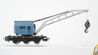 Märklin H0 Konvolut Kran- und Kranschutzwagen, Niederbordwagen mit Unimog DB