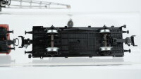 Märklin H0 Konvolut Kran- und Kranschutzwagen, Niederbordwagen mit Unimog DB