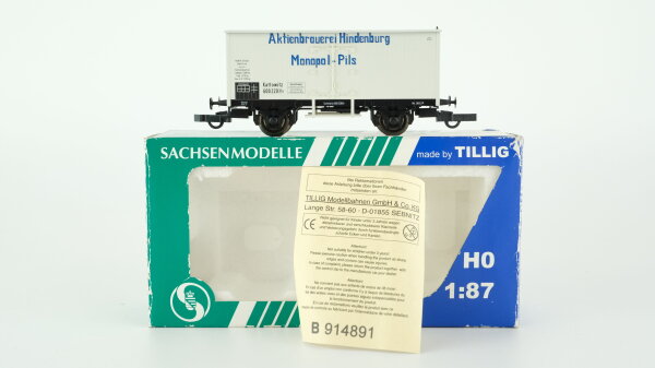 Sachsenmodelle H0 76270 Gedeckter Güterwagen Aktienbrauerei Hindenburg