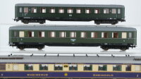 Liliput H0 Konvolut Salonwagen "Rheingold", Abteilwagen 2.Kl. grün, Abteilwagen 3.Kl. grün, DR
