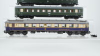 Liliput H0 Konvolut Salonwagen "Rheingold", Abteilwagen 2.Kl. grün, Abteilwagen 3.Kl. grün, DR