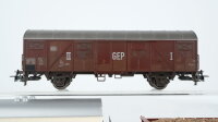 Märklin H0 Konvolut Hochbordwagen, gedeckter Güterwagen "II GEP I"Bierwagen "Alpirsbacher Klosterbräu" DB