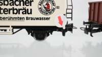 Märklin H0 Konvolut Hochbordwagen, gedeckter Güterwagen "II GEP I"Bierwagen "Alpirsbacher Klosterbräu" DB