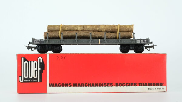 Jouef H0 655 Rungenwagen mit Holzladung SNCF