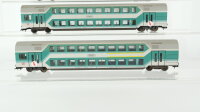 Fleischmann H0 Konvolut "Regio" Doppelstocksteuerwagen 2.Kl., Doppelstockwagen 1./2.Kl., Doppelstockwagen 2.Kl. DB