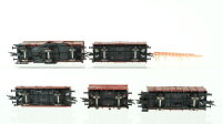 Fleischmann H0 Konvolut Niederbordwagen Hochbordwagen,...