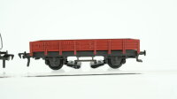 Fleischmann H0 Konvolut Niederbordwagen, Hochbordwagen, gedeckter Güterwagen mit Bremserhaus DB