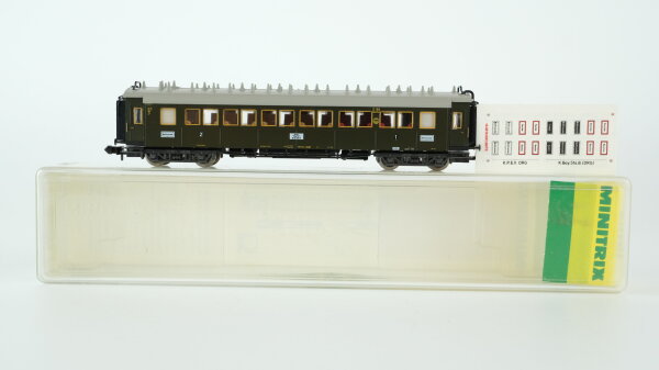 Minitrix N 13187 Schnellzugwagen 1./2.Kl AB4ü DRG