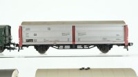 Fleischmann H0 Konvolut Kühlwagen "Inter Frigo, Transthermos", Seitenwandschiebewagen, Güterzugbegleitwagen DB