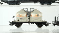 Märklin H0 Konvolut Kesselwagen "Aral, Esso, Shell, Eva", Gasdruckkesselwagen "Brüninghaus", Silowagen "Dyckerhoff Zement" DB