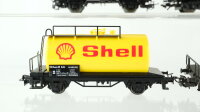 Märklin H0 Konvolut Kesselwagen "Aral, Esso, Shell, Eva", Gasdruckkesselwagen "Brüninghaus", Silowagen "Dyckerhoff Zement" DB