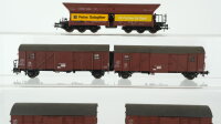 Roco H0 Konvolut gedeckte Güterwagen, gedeckte Güterwagen-Set, Selbstentladewagen "Peine Salzgitter" DB