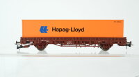 Roco H0 Kranwagen & Kranschutzwagen, Niederbordwagen mit Container "Hapag-Lloyd", Schwerlastflachwagen, Kombirail mit Sattelauflieger, DB/DR