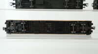 Unbekannt H0 Konvolut Mitteleinstiegwagen 3.Kl. grün, Speisewagen beige/orange, Personenwagen 2.Kl. beige/grün DR
