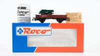 Roco H0 46998 Niederbordwagen (mit Ladung Unimog) DB