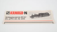 Arnold N 2546 Dampflok P4 1901 K.P.E.V. Gleichstrom