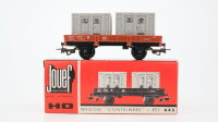Jouef H0 645 Flachwage mit Containern SNCF