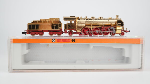 Arnold N Deko Dampflok 24 Karat vergoldt (Kein Antrieb)