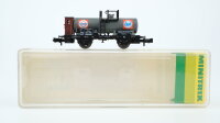 Minitrix N 13620 Kesselwagen mit Bremserhaus...