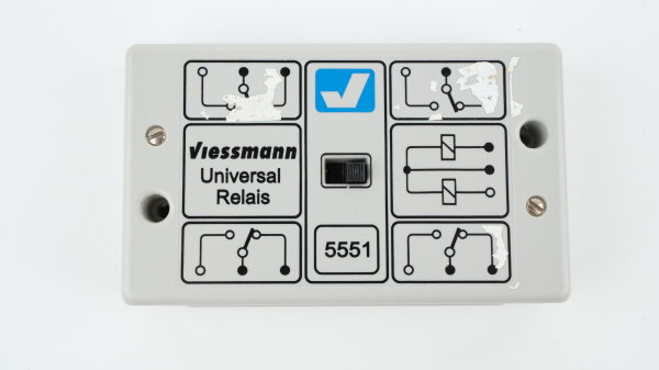 Viessmann 5551 Universal-Relais 1x4 UM (mit Kleberesten, ohne OVP)
