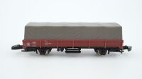 Märklin Z 8665 Niederbordwagen mit Plane (abnehmbar) Klms 440 DB