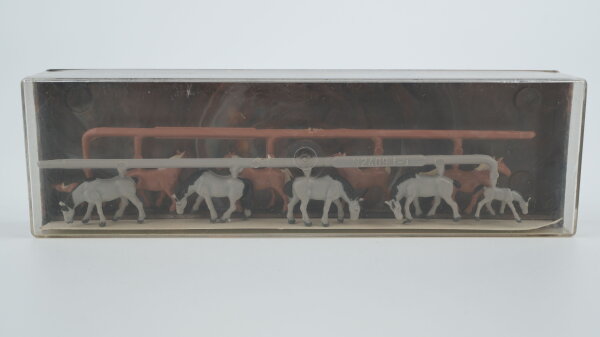 Merten N 2409 Kaltblut-Pferde, 10 Stück (grau, braun)