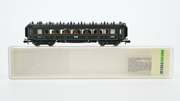 Minitrix N 13715K Schnellzugwagen 1./2.Kl ABBü K.Bay.Sts.B.
