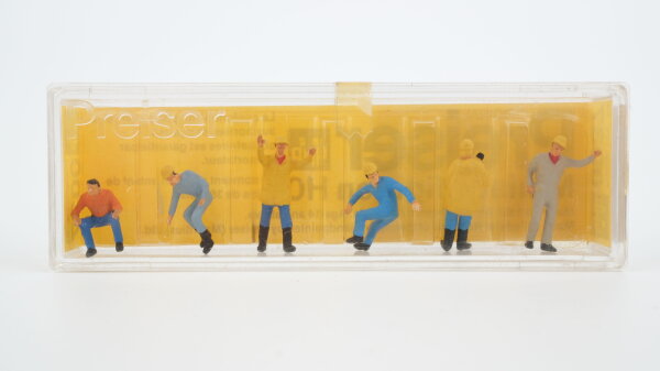 Preiser H0 0037 Laderampenarbeiter und Gabelstaplerfahrer