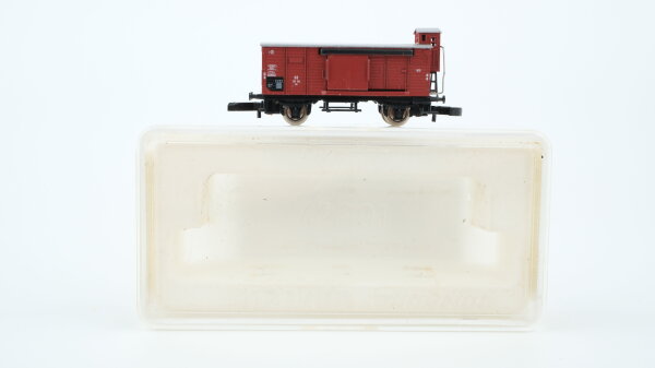 Märklin Z 8639 Flachdachwagen mit Bremserhaus und Schiebetüren G10 DB