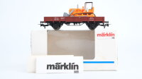 Märklin H0 4424 Niederbordwagen mit Planierraupe DB