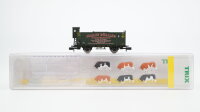Minitrix N 15343 Viehwagen Johann Rössler VOmZ mit 6...
