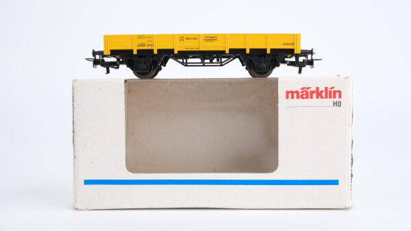 Märklin H0 4471 Niederbordwagen Kranschutzwagen der DB