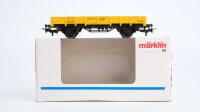 Märklin H0 4471 Niederbordwagen Kranschutzwagen der DB