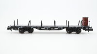 Minitrix N 13263K Flachwagen mit Rungen und Brhs. SS DR