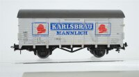 Roco H0 Konvolut Bierwagen "Stuttgarter Hofbräu, Karlsbräu Mannlich" Flachwagen mit Rohr, Hochbordwagen, gedeckter Güterwagen "Freizeit Hobby Spiel" DB/SBB-CFF