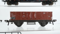 Fleischmann H0 Konvolut Hochbordwagen, Kesselwagen "Esso", Niederbordwagen DB