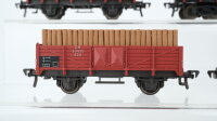 Fleischmann H0 Konvolut Hochbordwagen, Kesselwagen "Esso", Niederbordwagen DB
