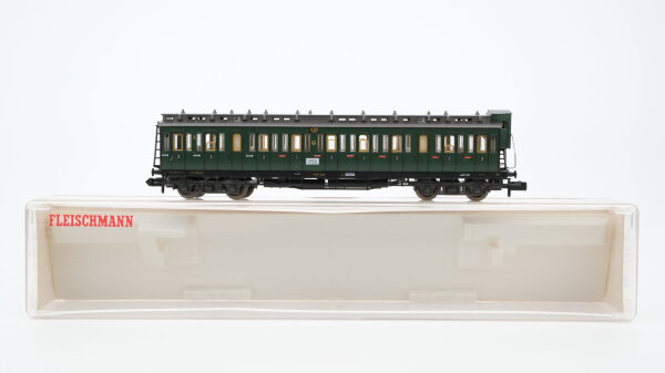 Fleischmann N 8086 Abteilwagen 3. Kl mit Bremserhaus C4 pr04 DRG