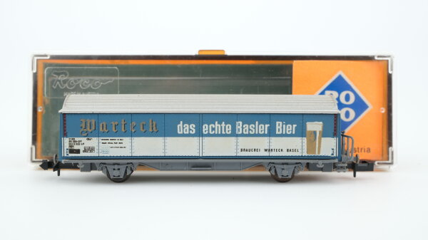 Roco N 02326F Schiebewandwagen "Warteck das echte Basler Bier" SBB