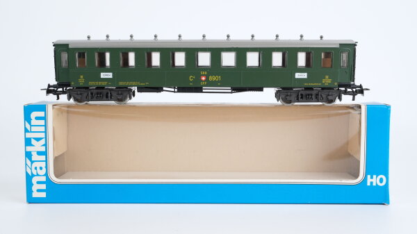 Märklin H0 4138 Schnellzugwagen (8901) 3.Kl. C4ü der SBB