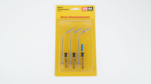 Brawa H0 5800 3er-Set Peitschenleuchte
