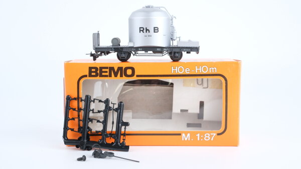 Bemo H0m 2252 Zement Transportwagen "RhB" Uce 8002