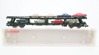 Fleischmann N 8285 Doppelstockw. Autotransport mit 8 PKW...