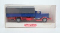 Wiking H0 8460122 Hanomag Pritschen-LKW blau-rot-grau
