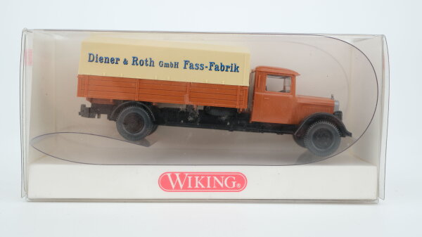 Wiking H0 8420324 MB L 2500 Pritschen LKW Fass-Fabrik