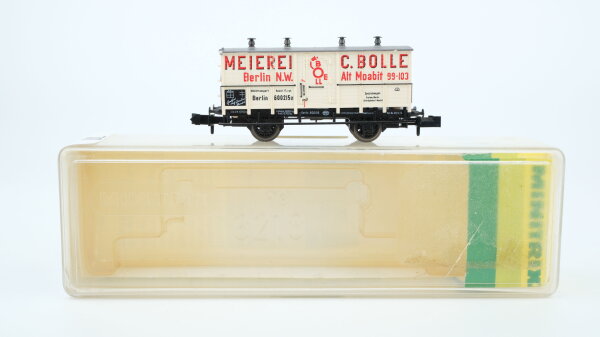 Minitrix N 13643 Gedeckter Güterwagen Bolle G 10 K.P.E.V.