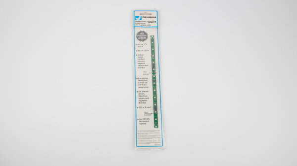 Viessmann 50491 Waggon-Innenbeleuchtung mit 14 gelben LEDs, mit Flackerschutz