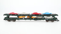 Fleischmann N 8285 Doppelstockw. Autotransport mit 8 PKW...