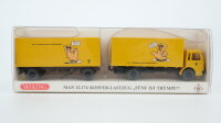 Wiking H0 32-17 MAN 12.174 Koffer-Lastzug "Fünf...